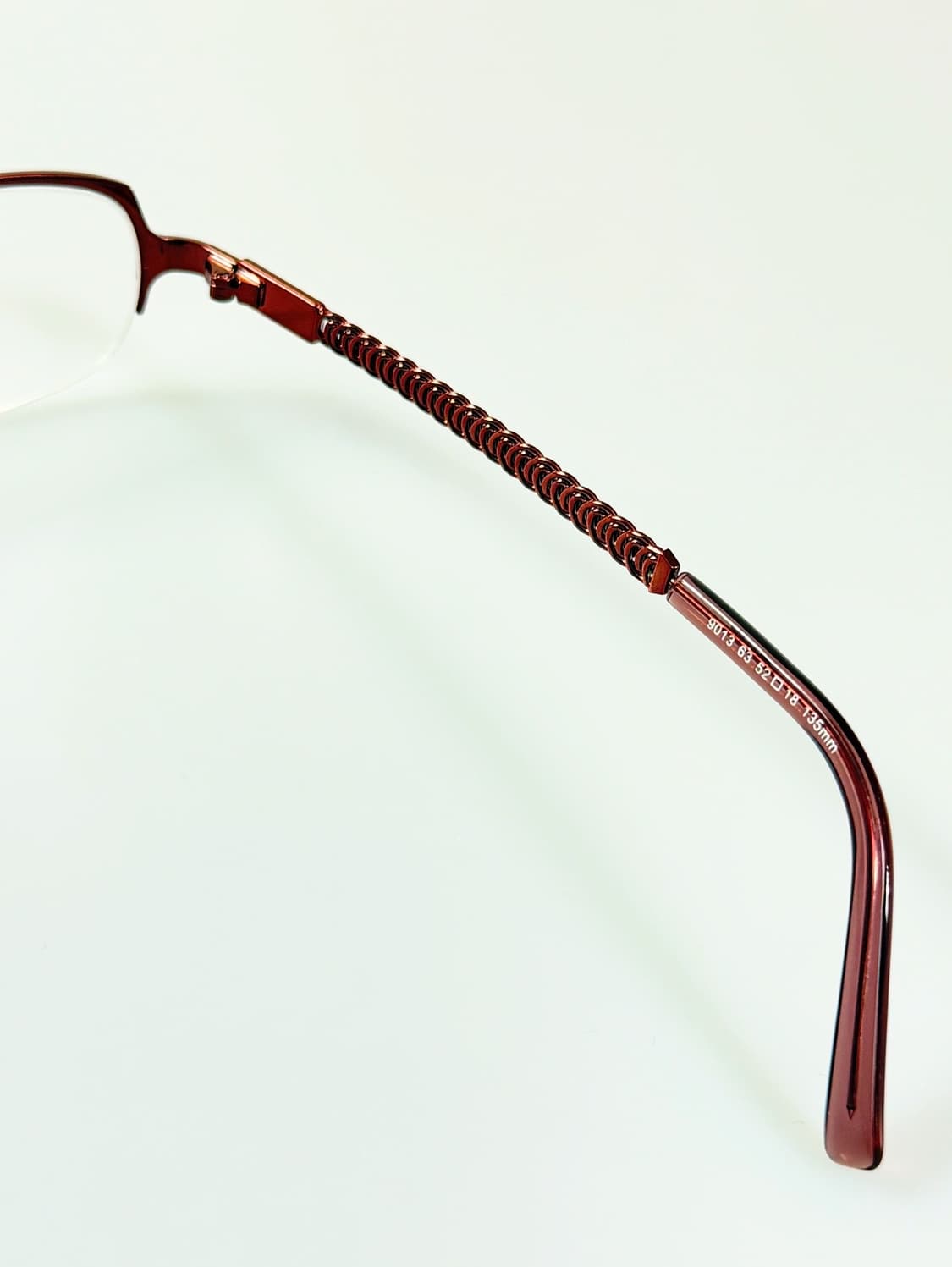 90s ROCHAS 브라운 메탈 스퀘어 반무테 빈티지 안경 상품이미지6