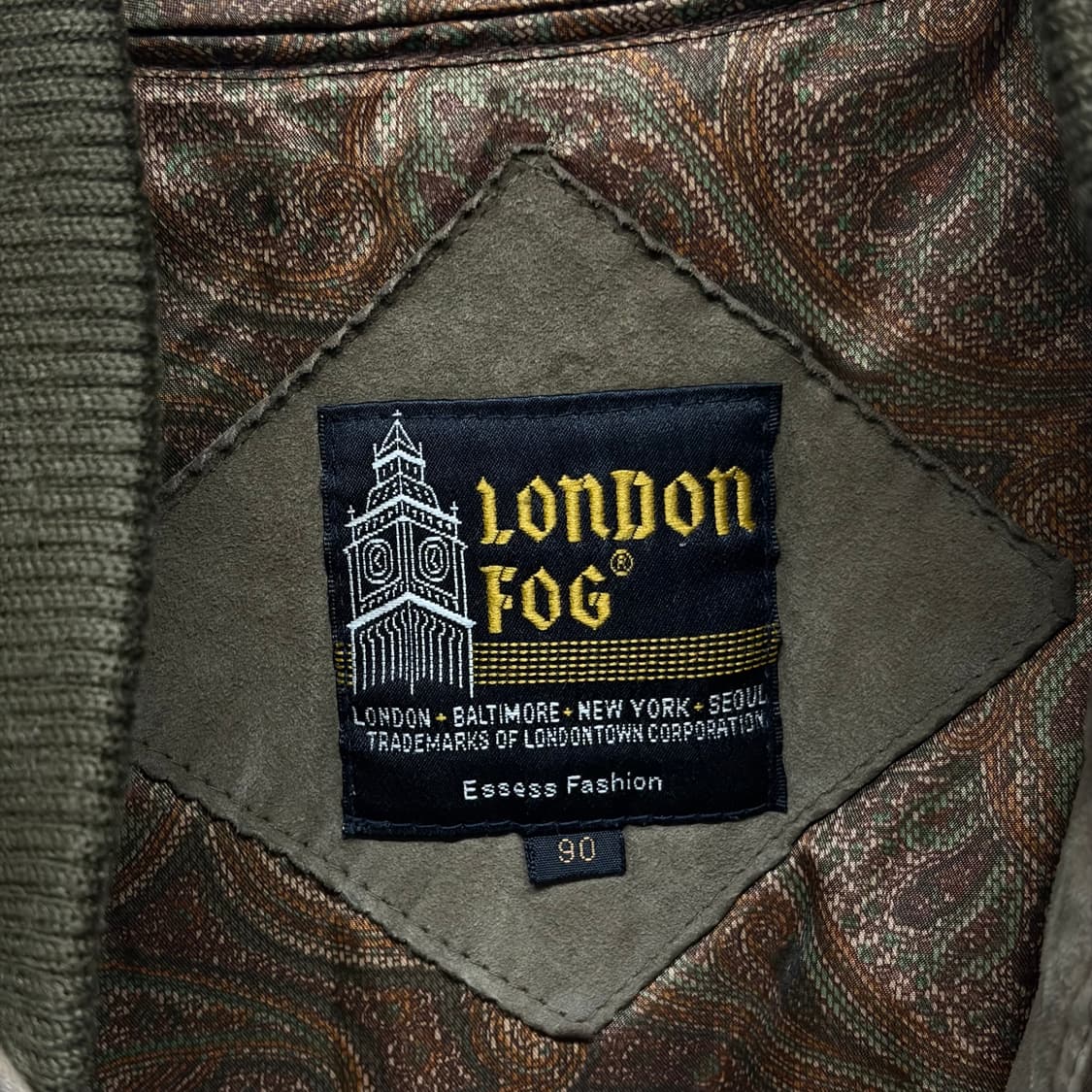 런던포그 산양가죽 스웨이드 봄버 상품이미지3