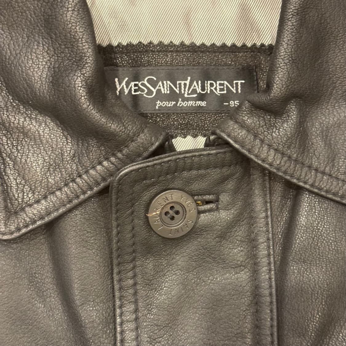 YSL Pour Homme 입생로랑 레더 카코트 상품이미지7
