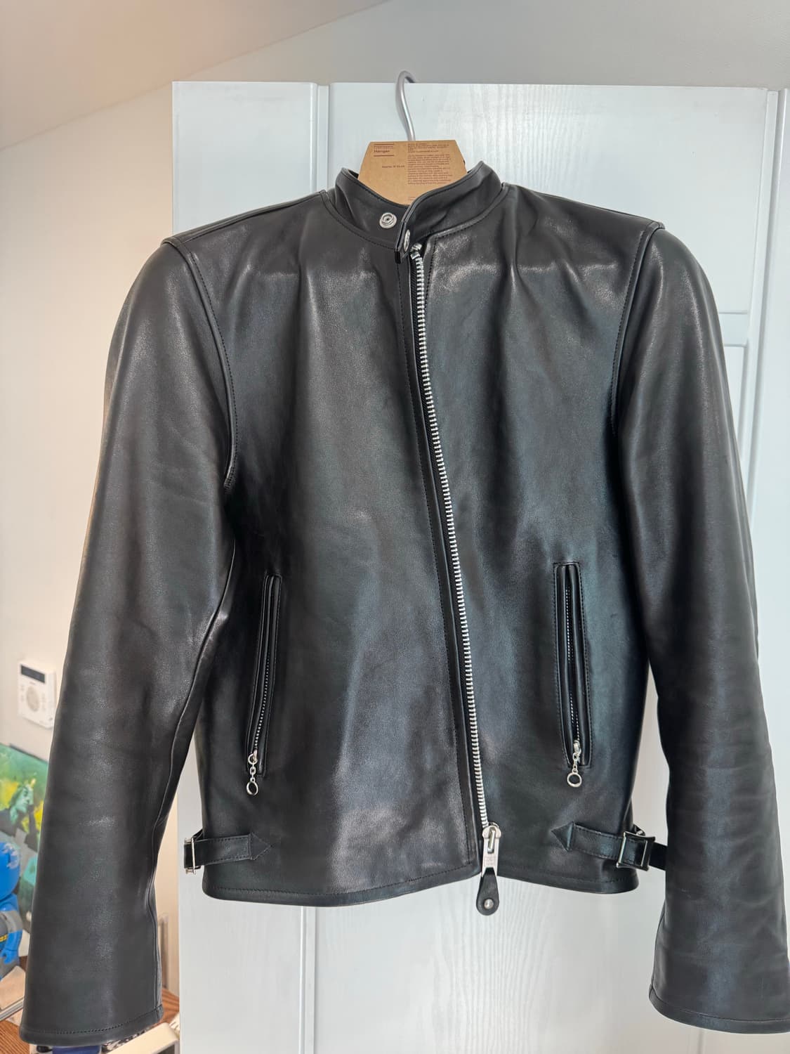 쇼트 가죽자켓 상품이미지3