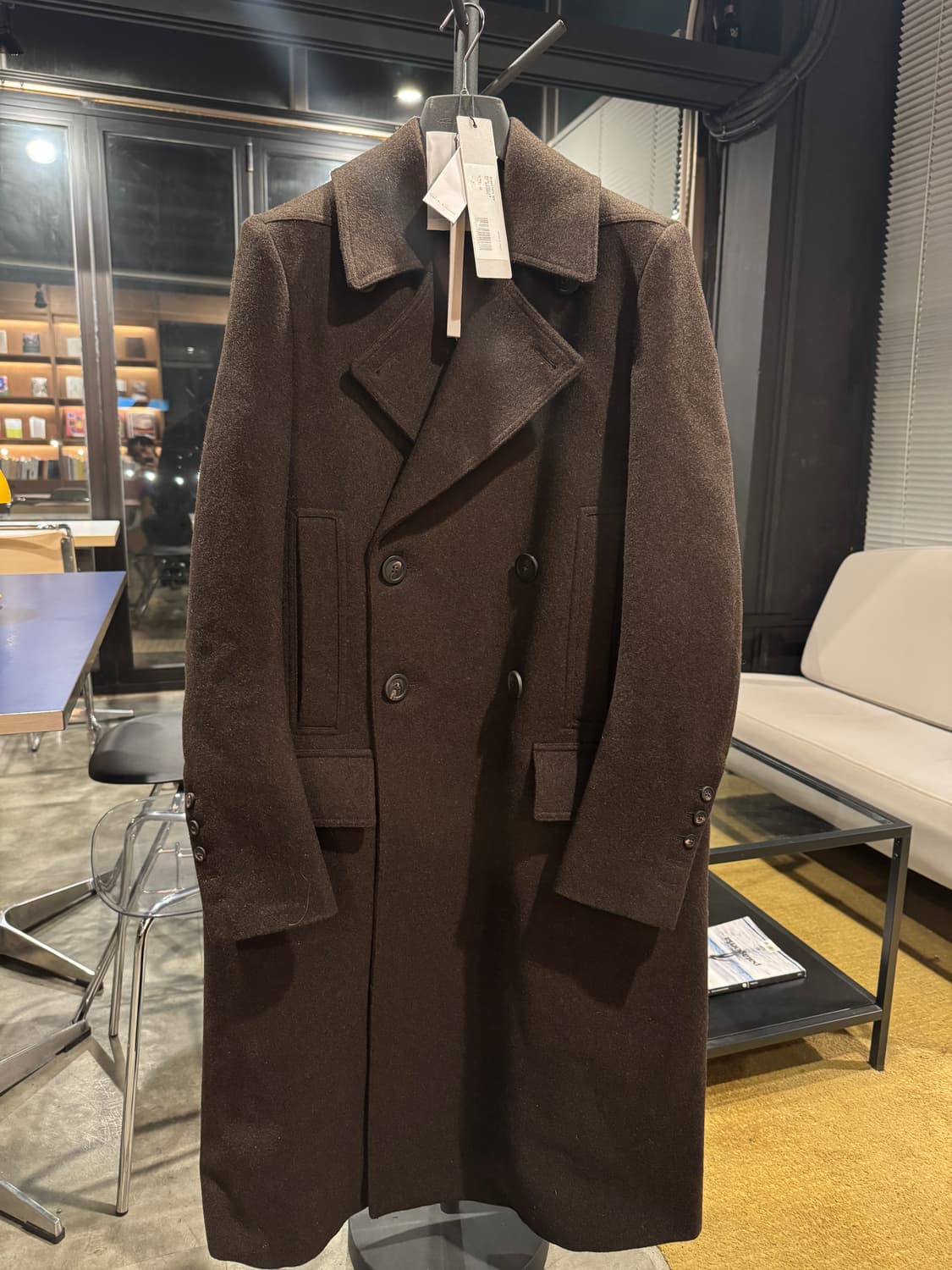 릭오웬스 더블 브레스티드 코트 48사이즈 상품이미지1