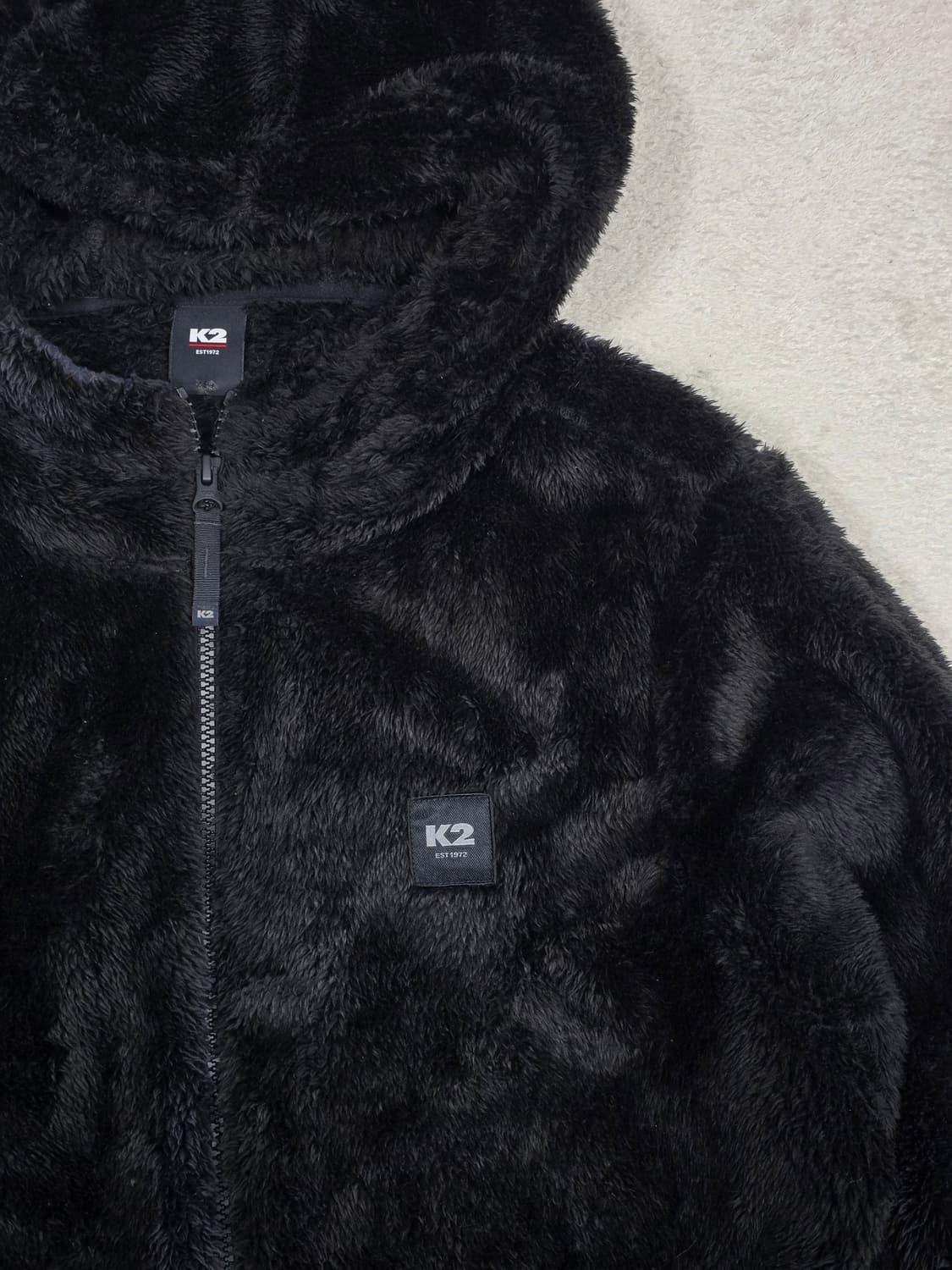 K2 21FW 후리스 후드 집업 자켓 블랙 105사이즈 상품이미지3
