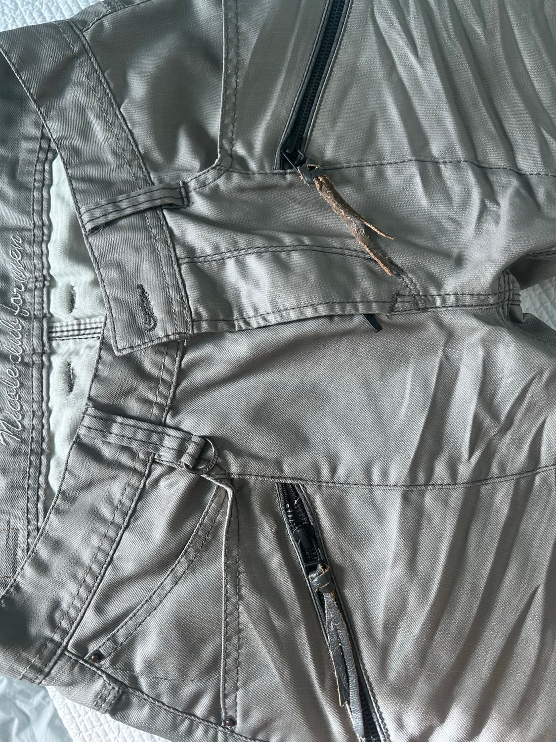 Nicole club y2k 코팅 플레어 팬츠  상품이미지2