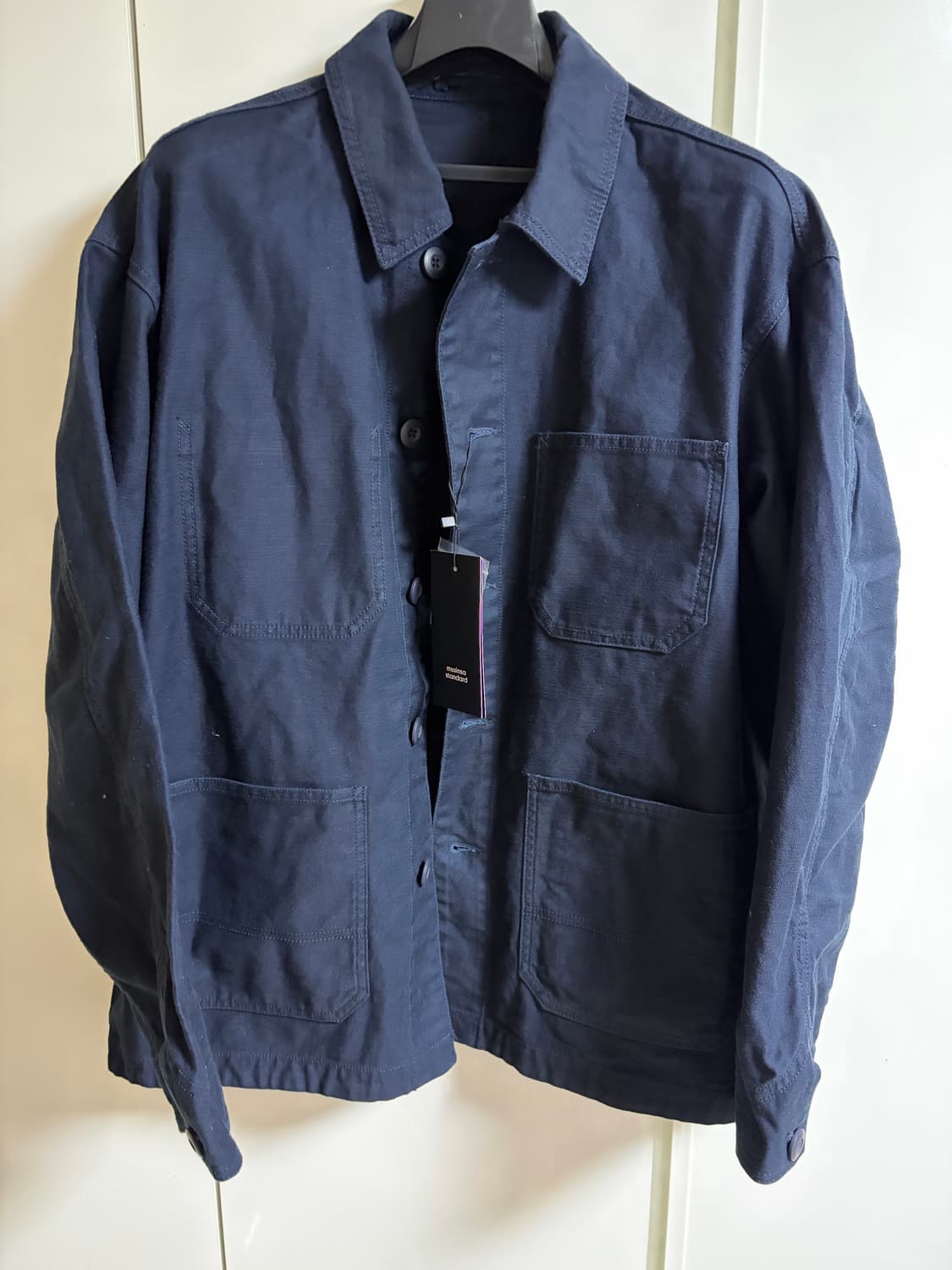 무탠다드 백사틴 초어자켓 네이비 L사이즈 새상품 상품이미지2