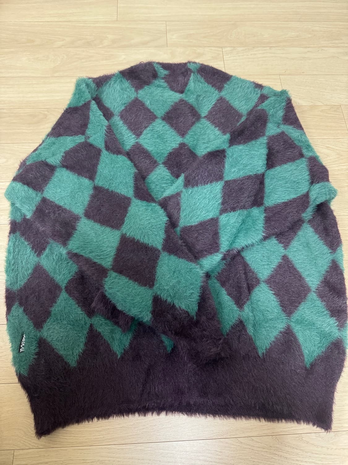 아조바이아조 체크 니트 상품이미지3