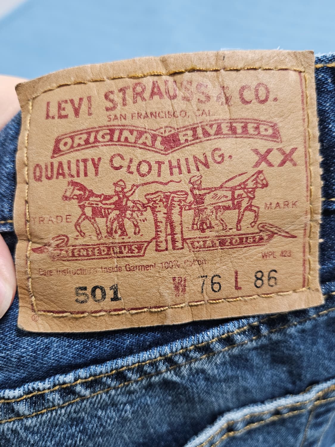리바이스501 90s made in Korea 개조. 상품이미지7
