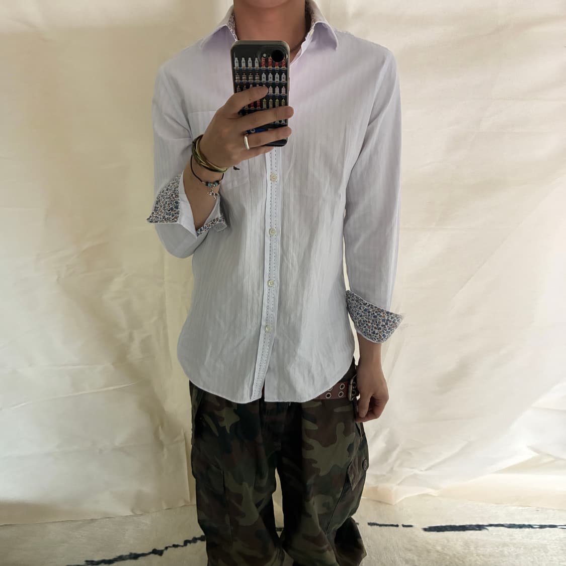 Paul Smith Floral Trim Stripe Shirt 상품이미지3