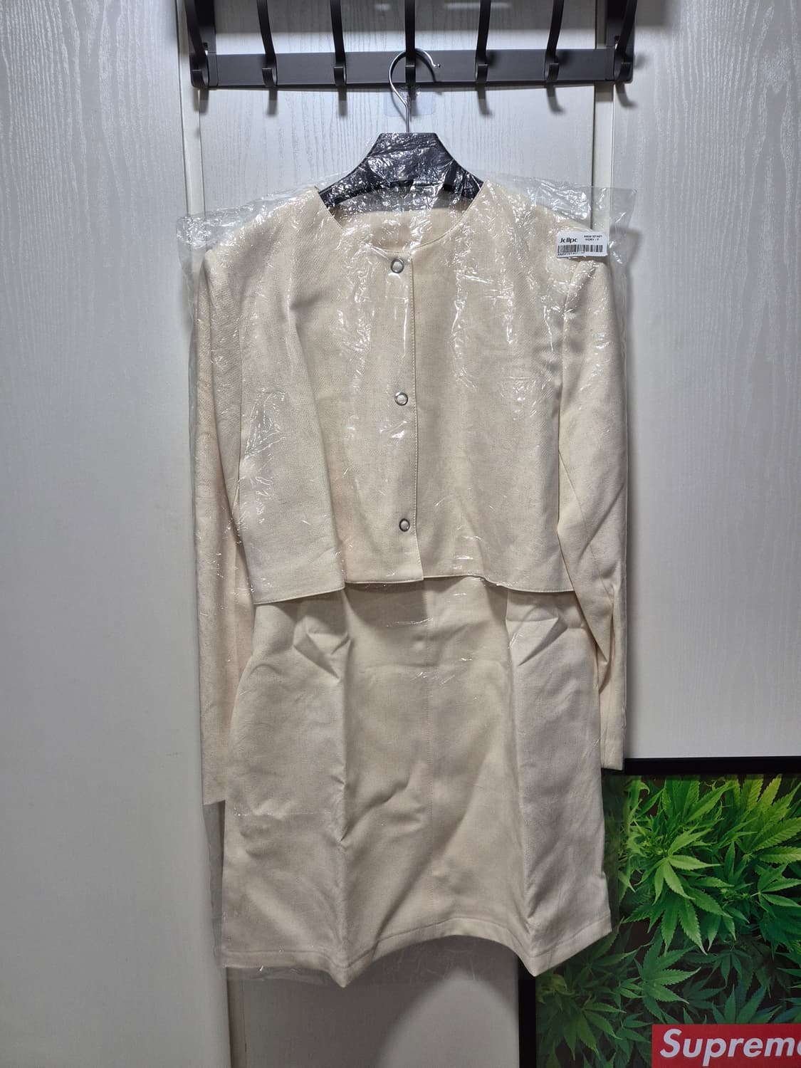 (세일)(새상품)jellpe 린넨혼방 원피스 자켓 셋업 상품이미지1