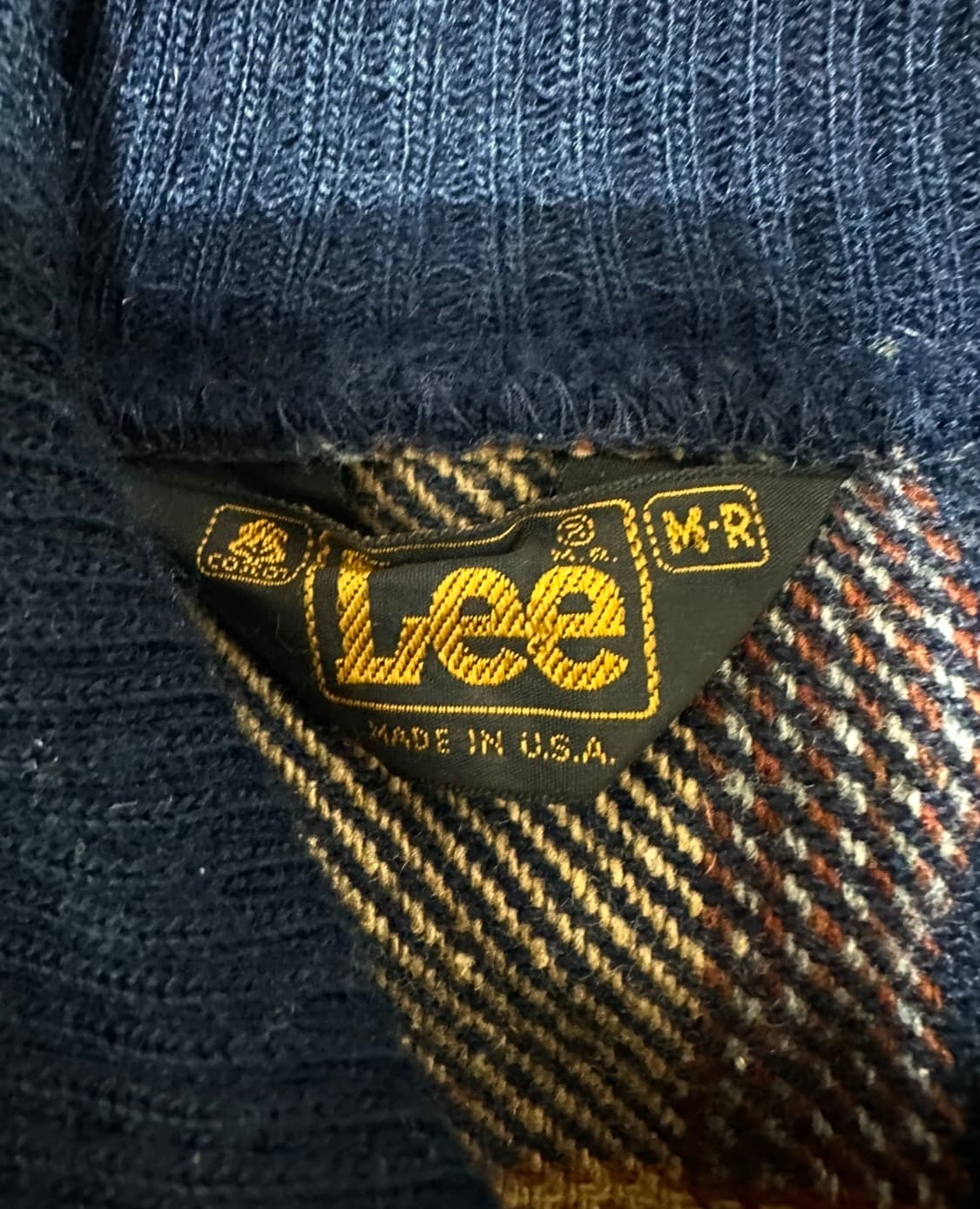 Lee 체크 울 블루종 자켓 상품이미지5