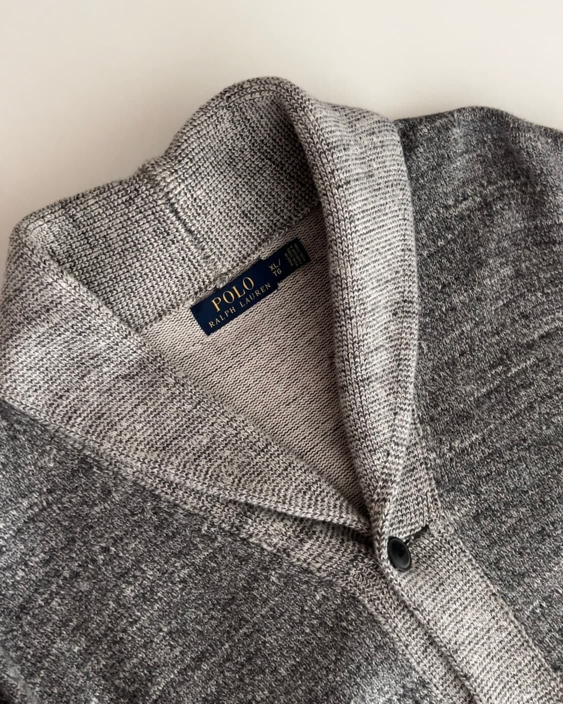 폴로 랄프로렌 그레이 숄카라 가디건 XL 상품이미지2