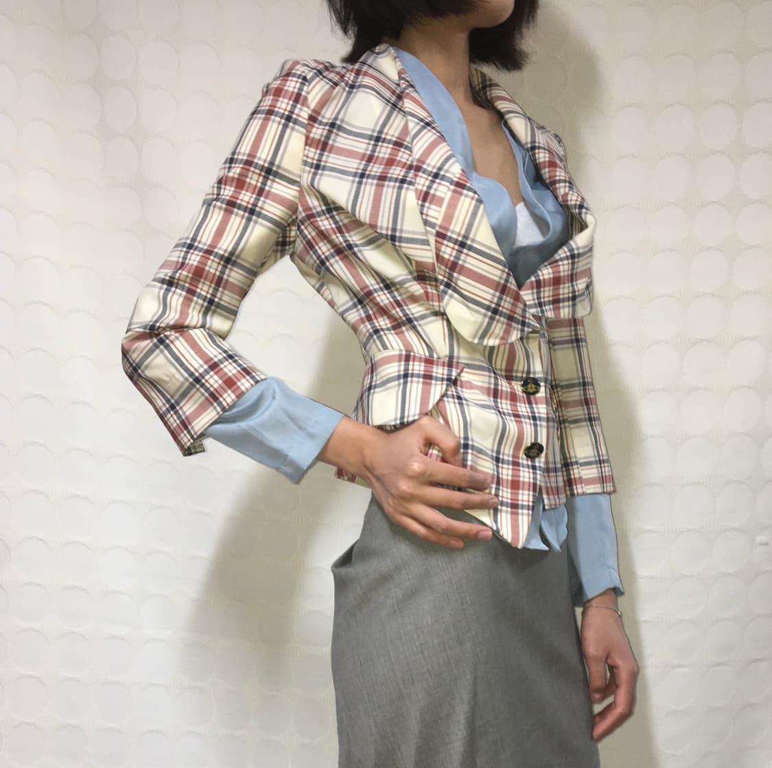 vivienne westwood체크 자켓 상품이미지1