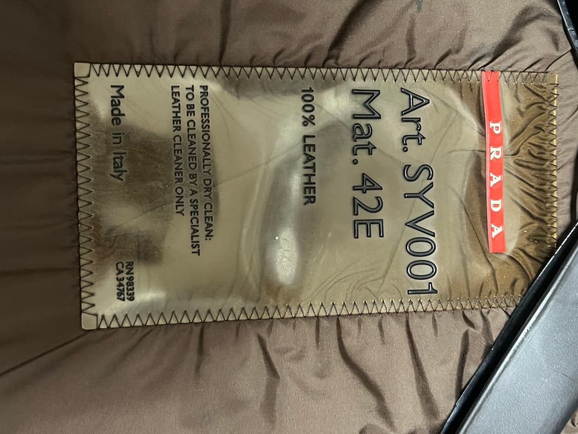 90-00s prada motor leather jacket achive 상품이미지4