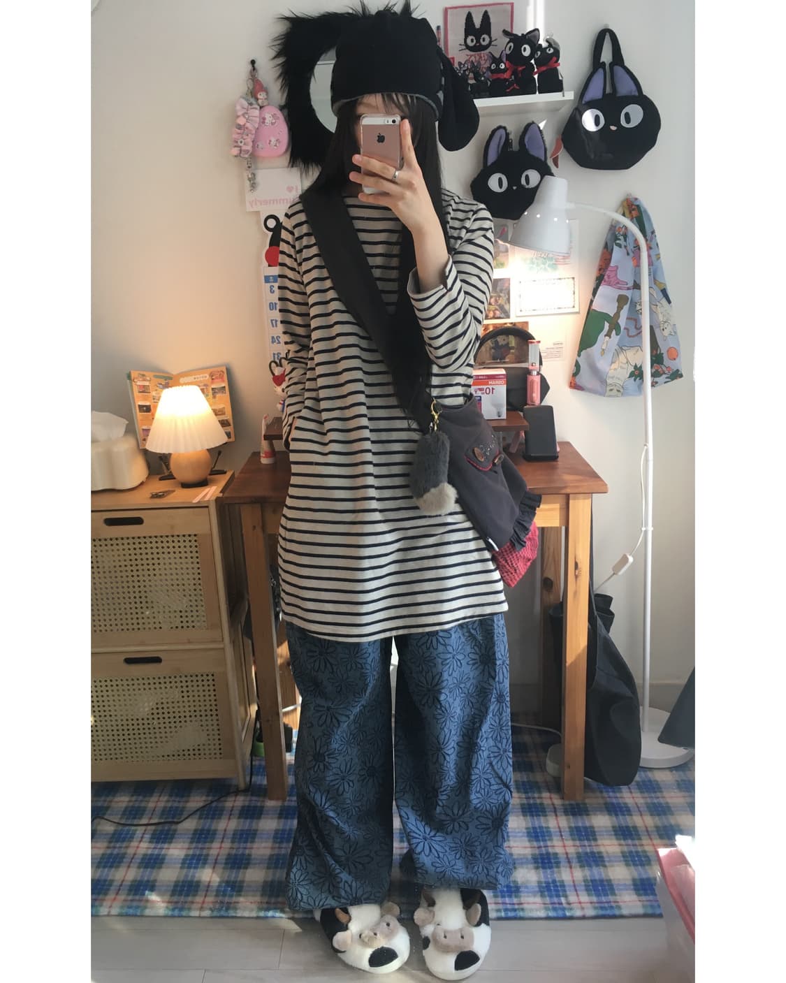 vintage stripe pocket long sleeve dress 상품이미지1