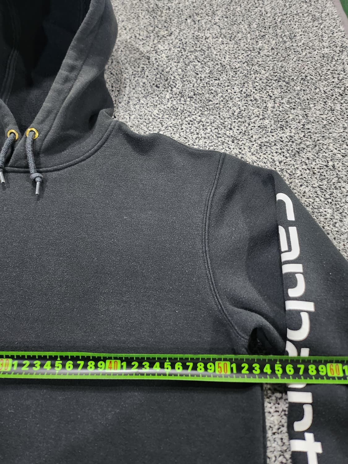 칼하트 로고 후드티 블랙 S 상품이미지5