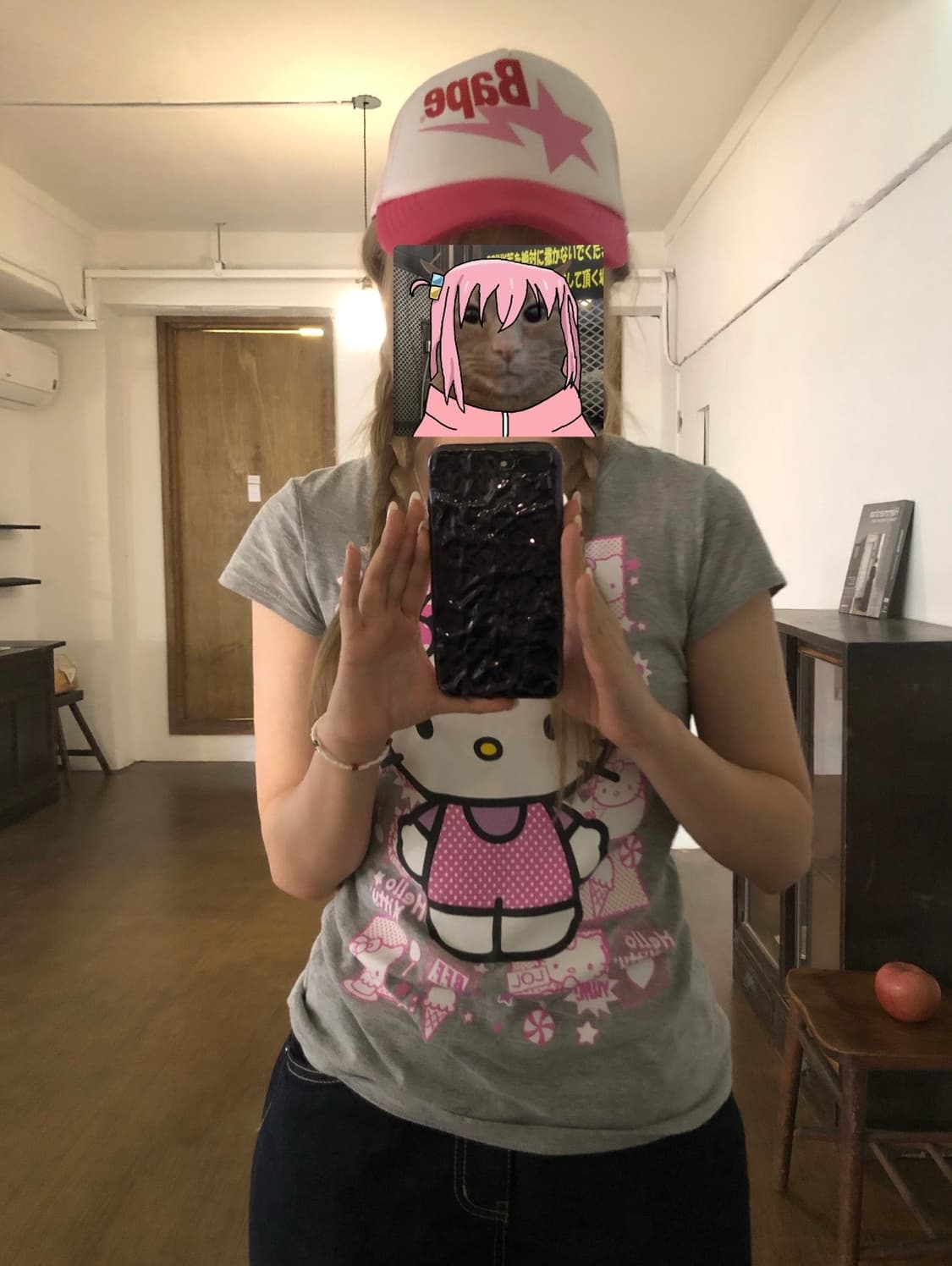 헬로키티 키치 반팔 상품이미지3