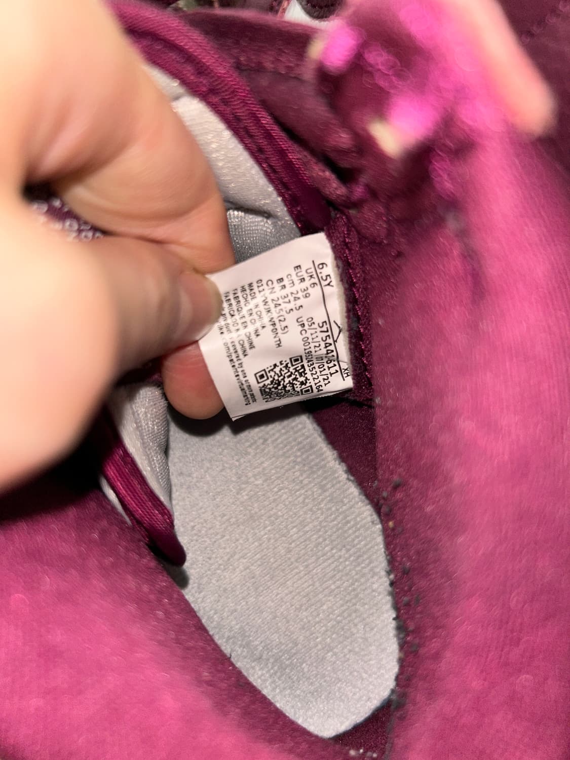 나이키 조던 버건디 하이 스니커즈 245 상품이미지4