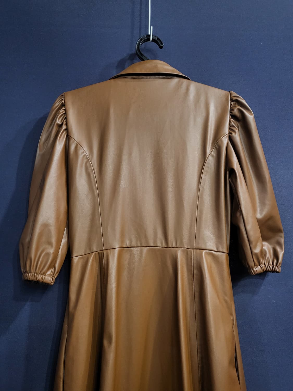 자라 페이크레더 셔츠형 롱원피스 상품이미지7