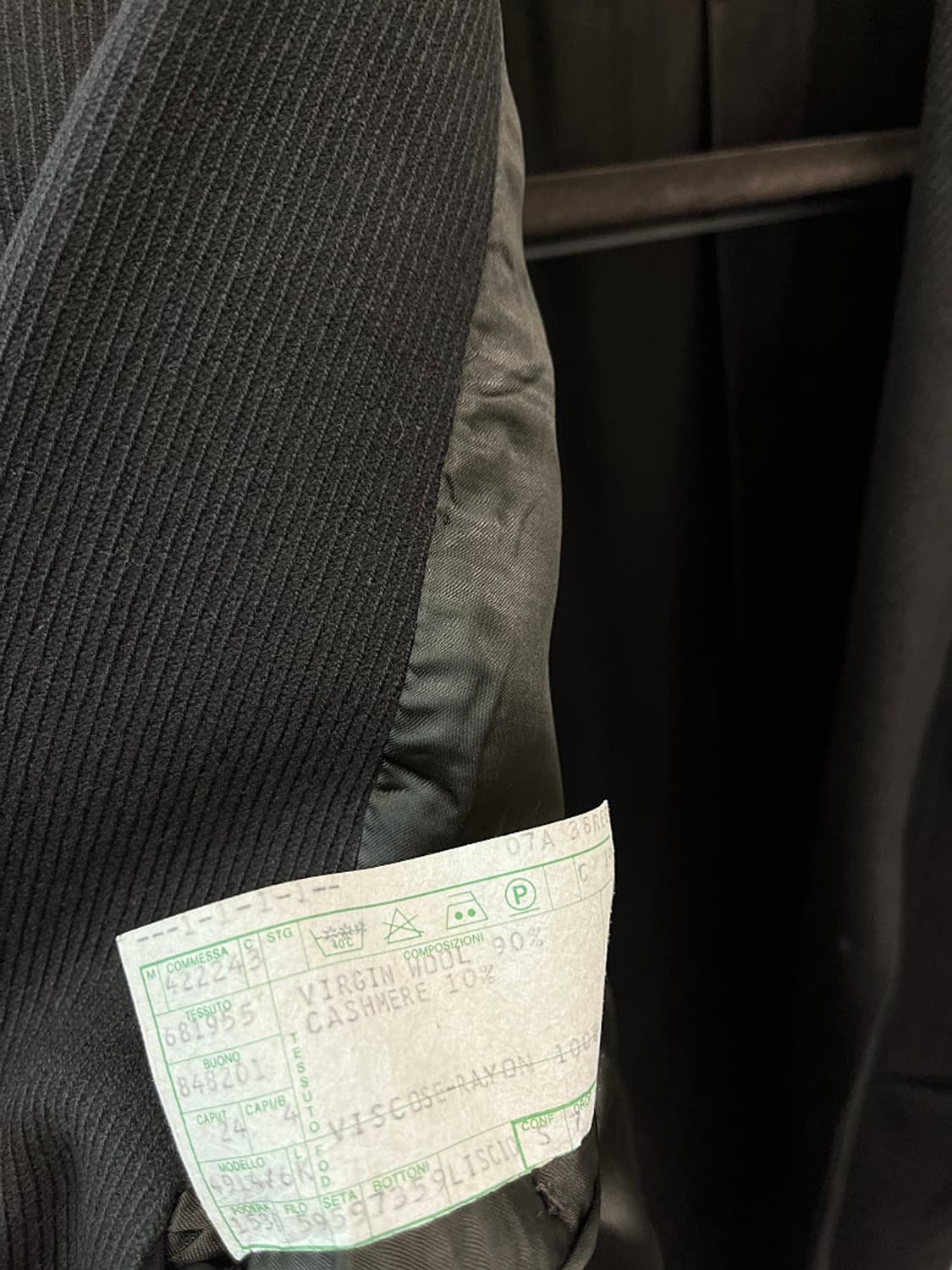 105) 조르지오알마니 캐시미어 롱코트 상품이미지10