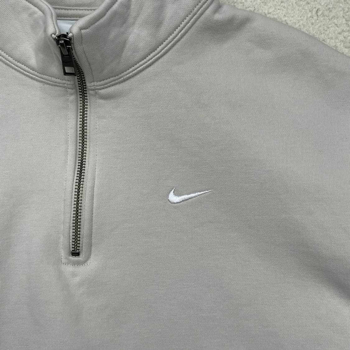 NIKE 하프집업 기모 맨투맨 베이지 L 상품이미지2