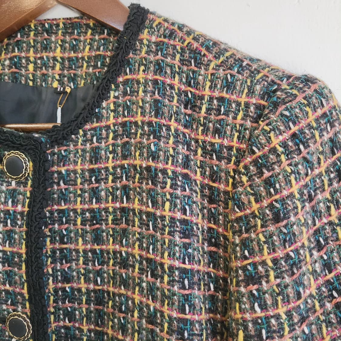 멀티컬러 울 트위드 자켓 상품이미지3