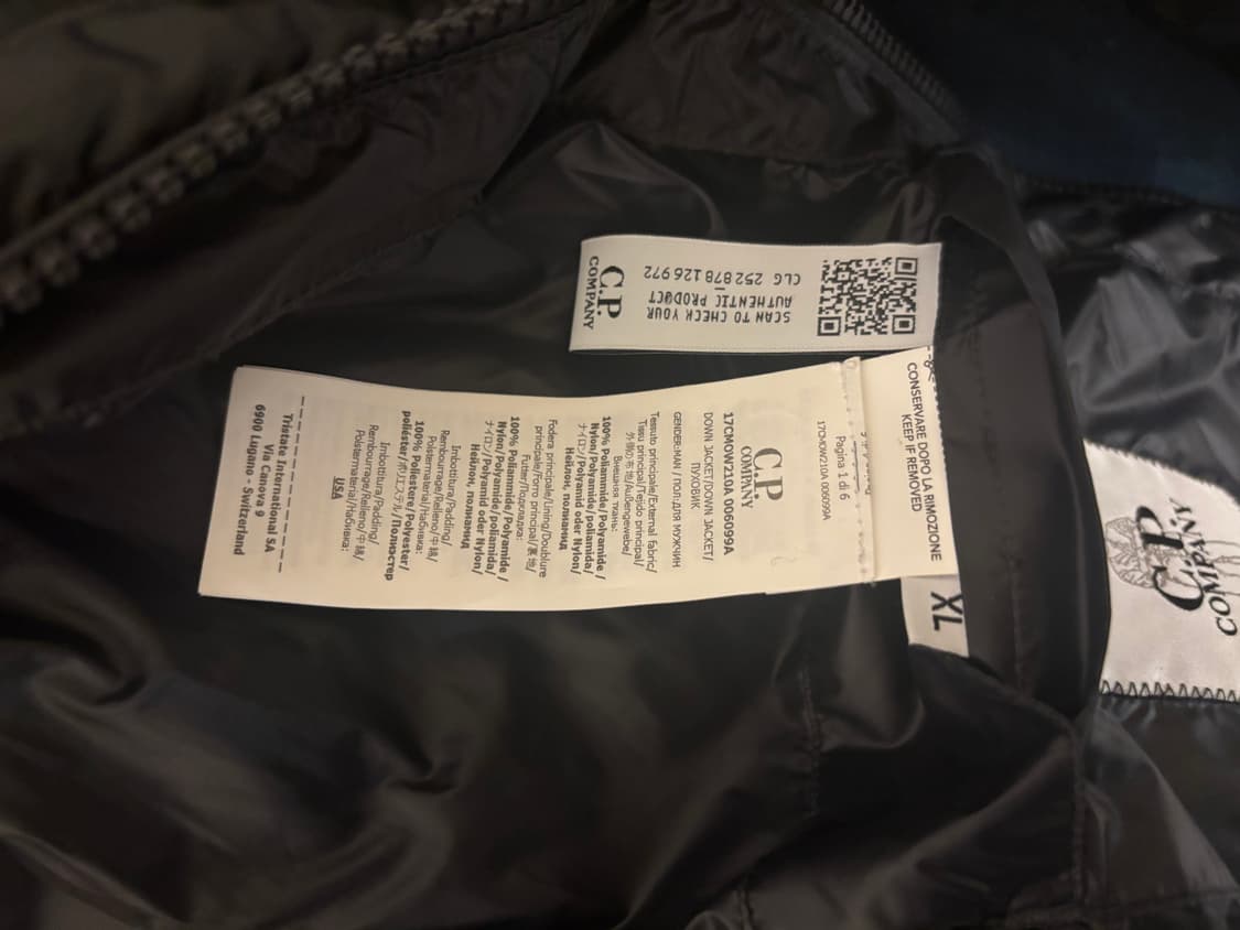 [24FW]CP 컴퍼니 DD 쉘 블랙 다운 패딩 XL 상품이미지4