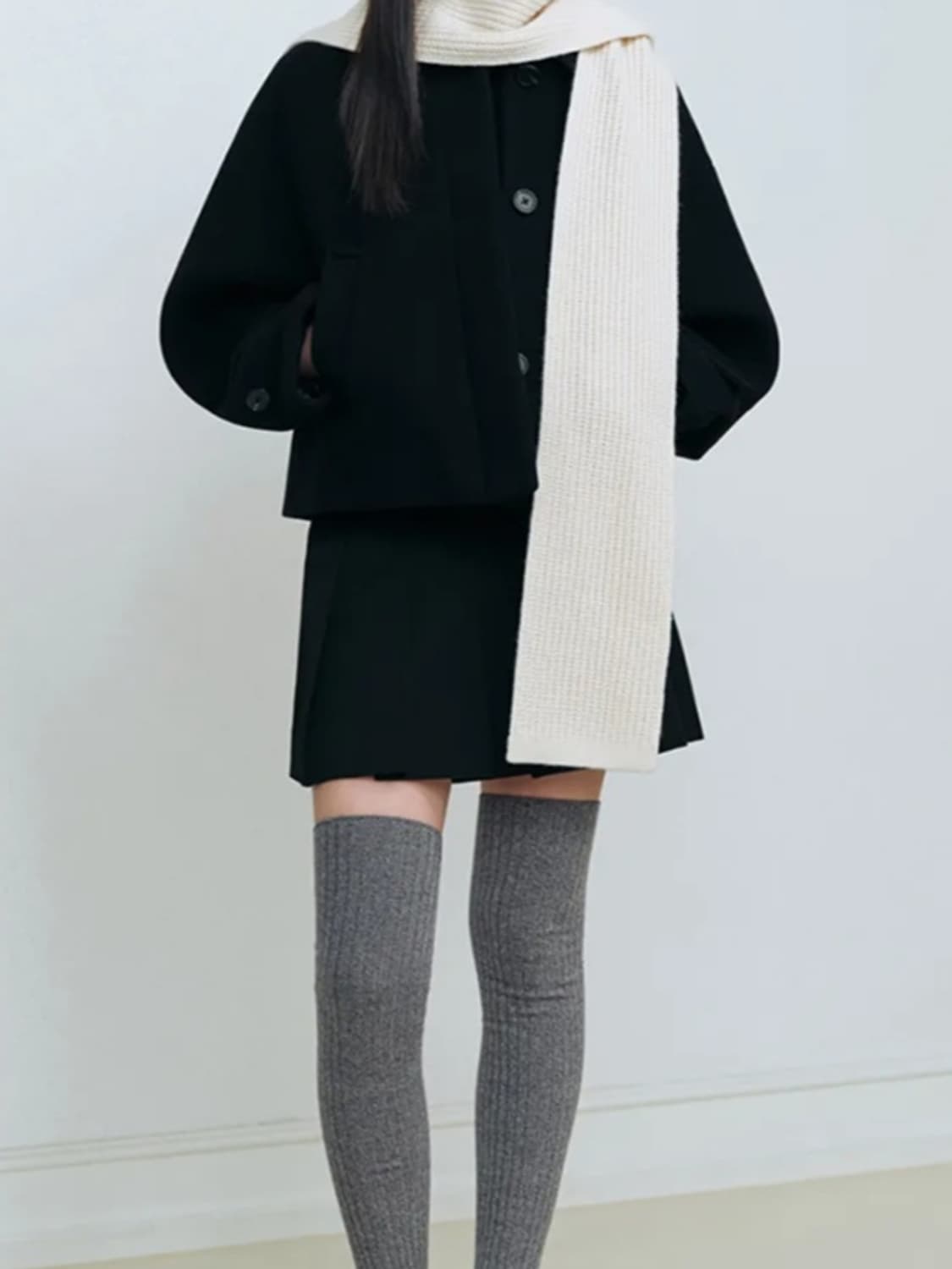 무신사스탠다드 캐시미어 블랜드 쇼트 맥코트 상품이미지1