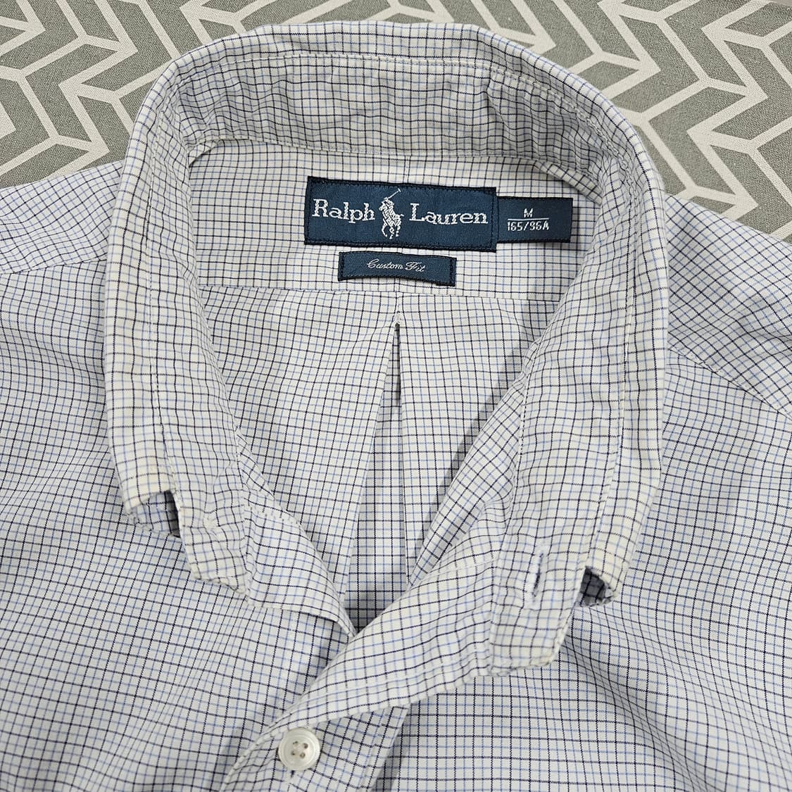 폴로 옥스포드 체크 셔츠 커스텀핏 M 95 상품이미지6