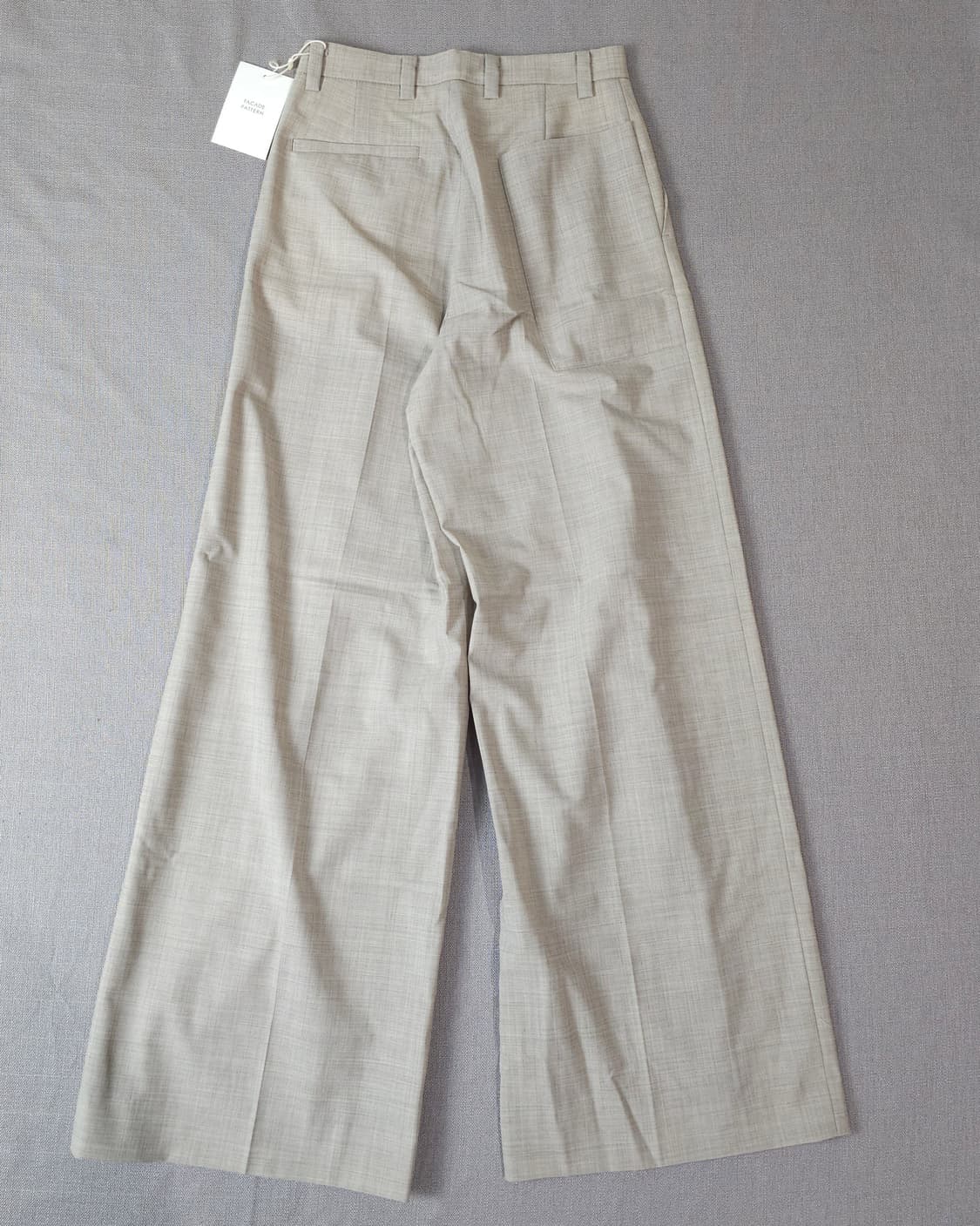 파사드패턴 썸머 울 와이드 팬츠 새상품 상품이미지2