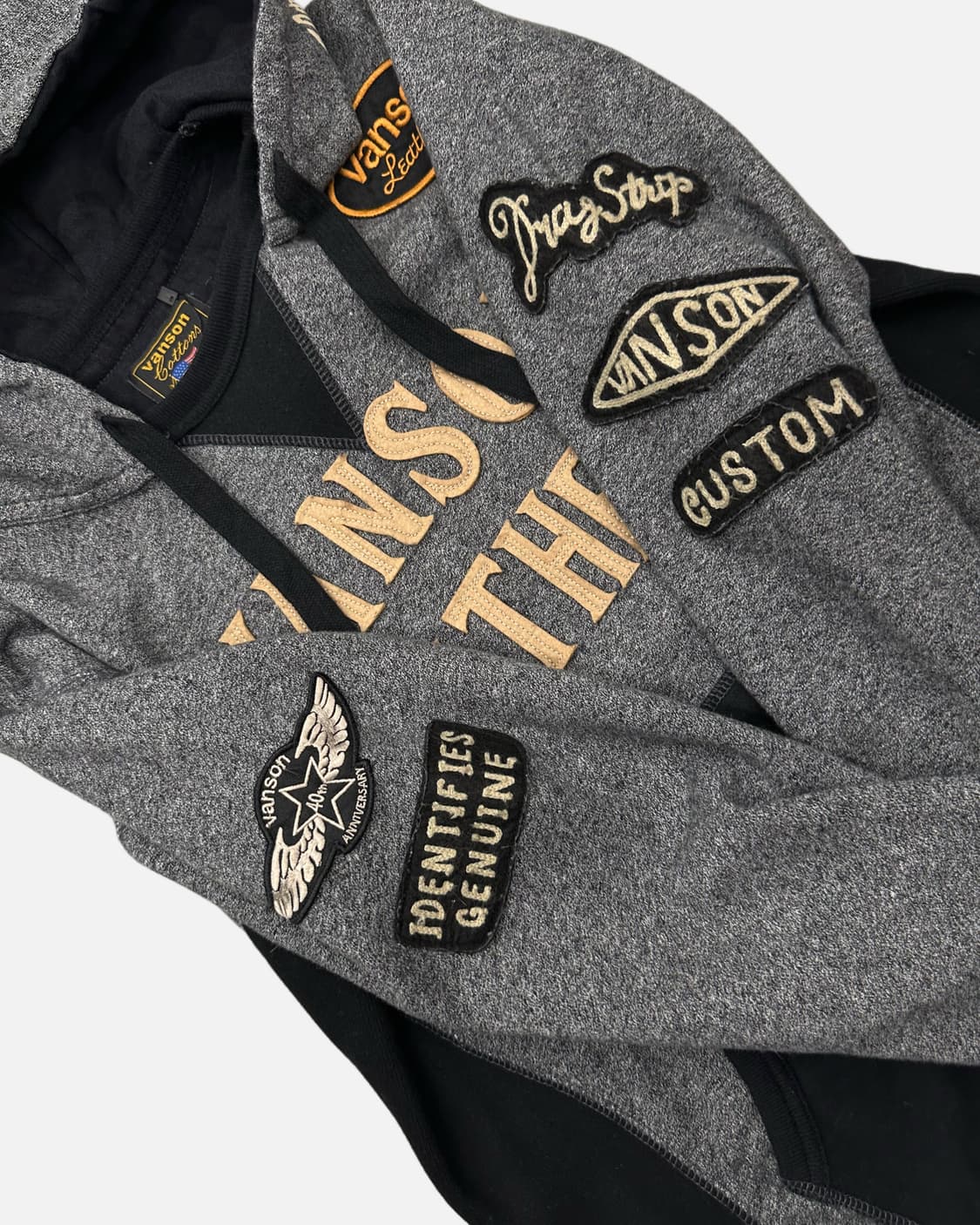 VANSON 40th anniversary logo hood t 상품이미지5