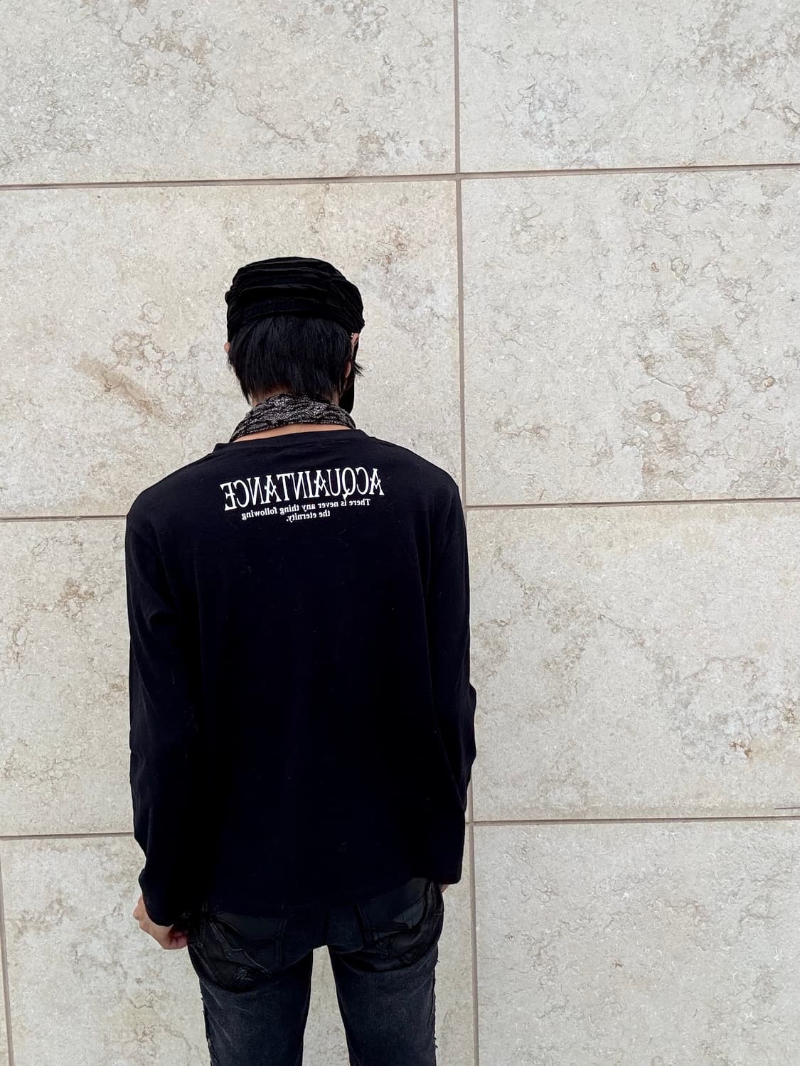 “Vintage” 00’s Style Print Black Sleeve 상품이미지3