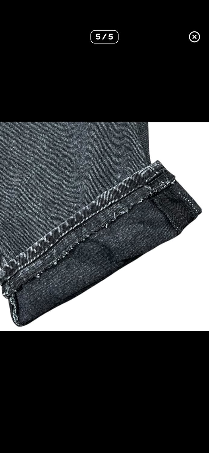 리바이스 501 93 스트레이트 흑청 데님 상품이미지5