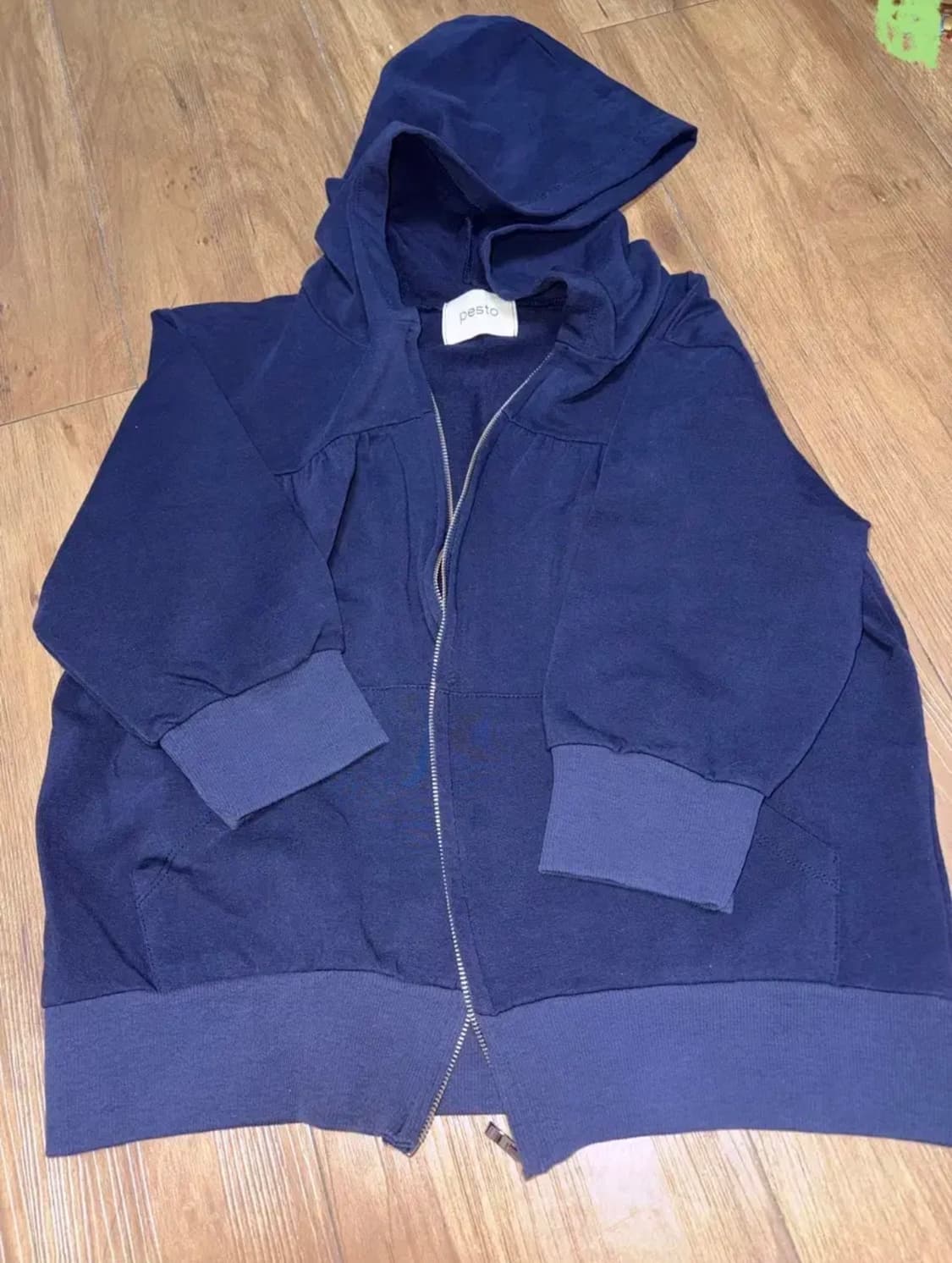 페스토 SHIRRING ZIP-UP HOODIE DARK LAKE 상품이미지2