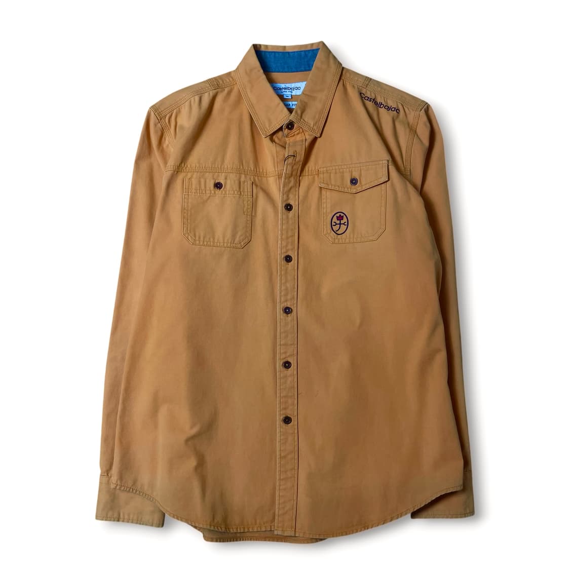 카스텔바작 오렌지 투포켓 데님 긴팔 셔츠 레귤러핏 105 상품이미지1