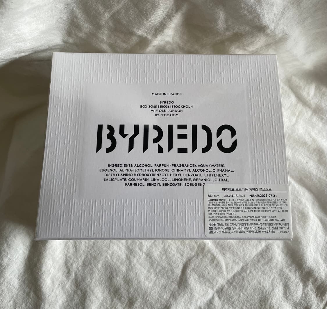 [백화점국문]바이레도50ml오드퍼퓸 아이즈클로즈드 거의풀용량향수 풀박 상품이미지5
