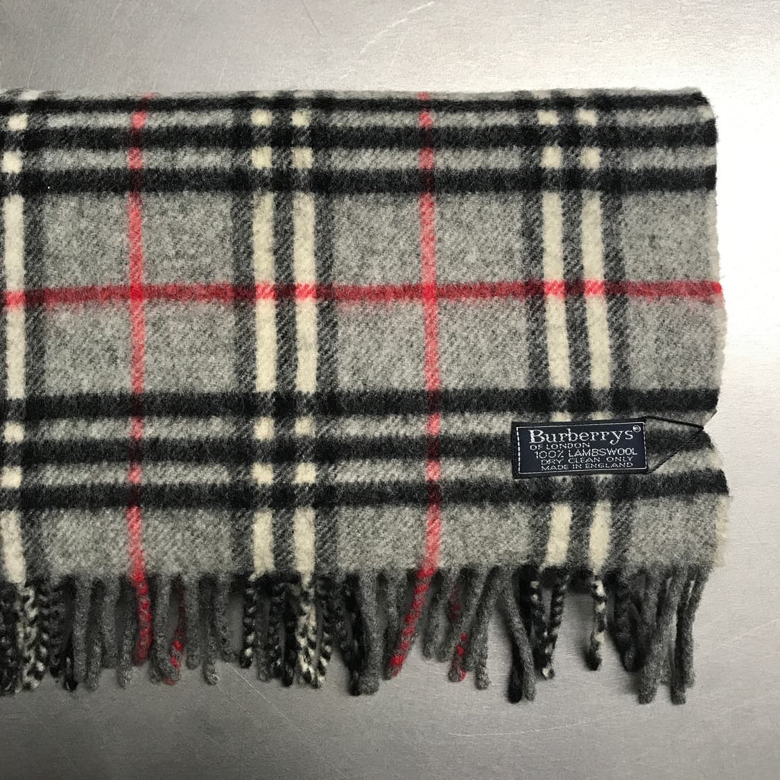 버버리 정품 램스울 머플러 그레이 상품이미지3