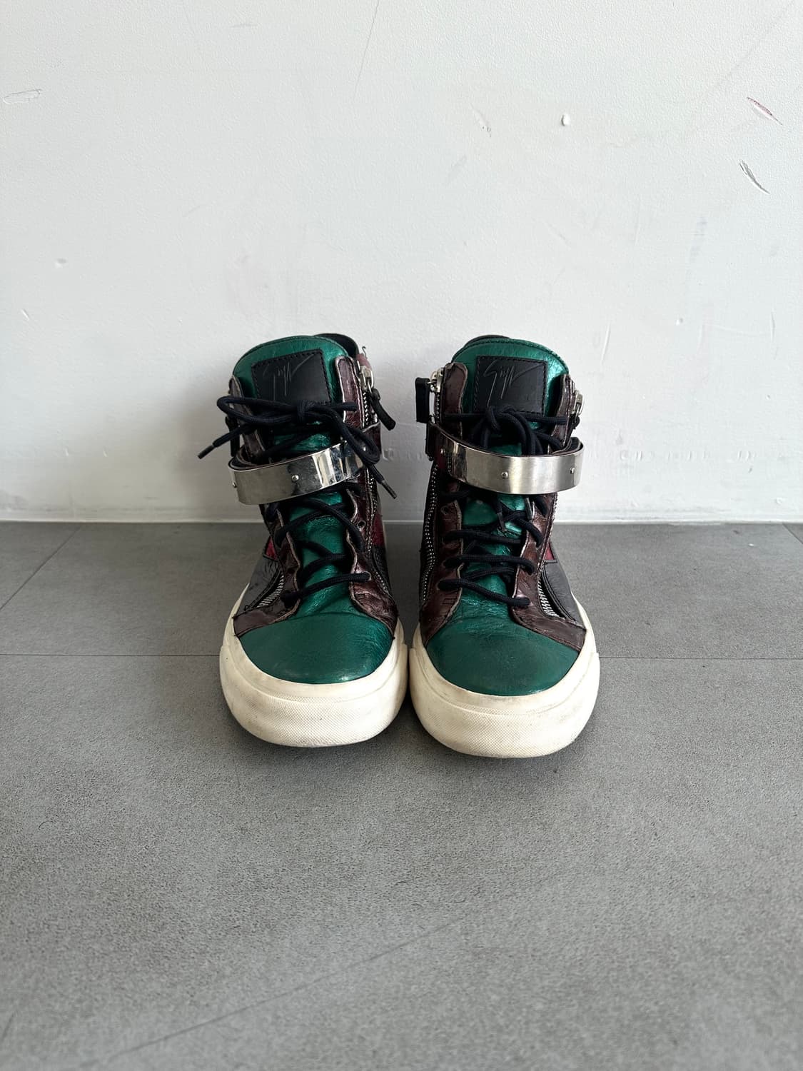 쥬세페자노티 멀티컬러 메탈 버클 하이탑 상품이미지2