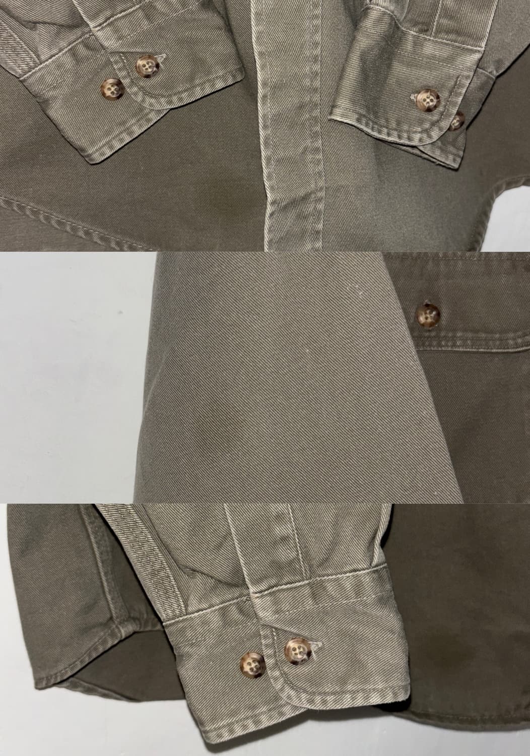 1990s Carhartt 워크 셔츠 / Moss Green 상품이미지4