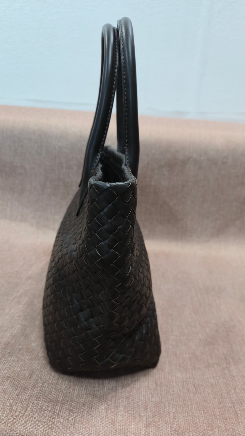 헬렌카민스키 정품 인트레치아토 위빙 레더 토트백 (다크브라운) 상품이미지4