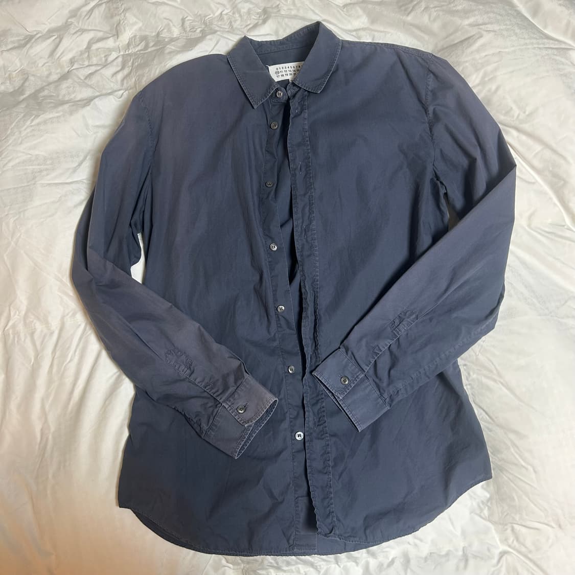 maison margiela 15ss stitch shirt navy 상품이미지2