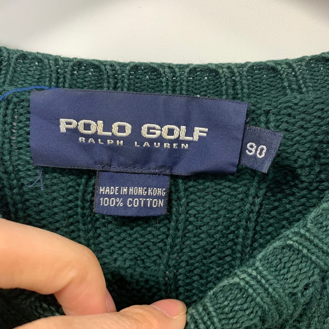 폴로 랄프로렌 딥그린 꽈배기 니트 상품이미지5