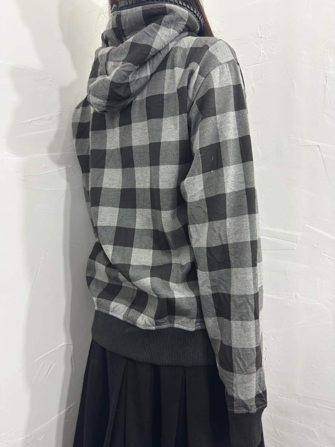 one after 99 check hood zipup 상품이미지4