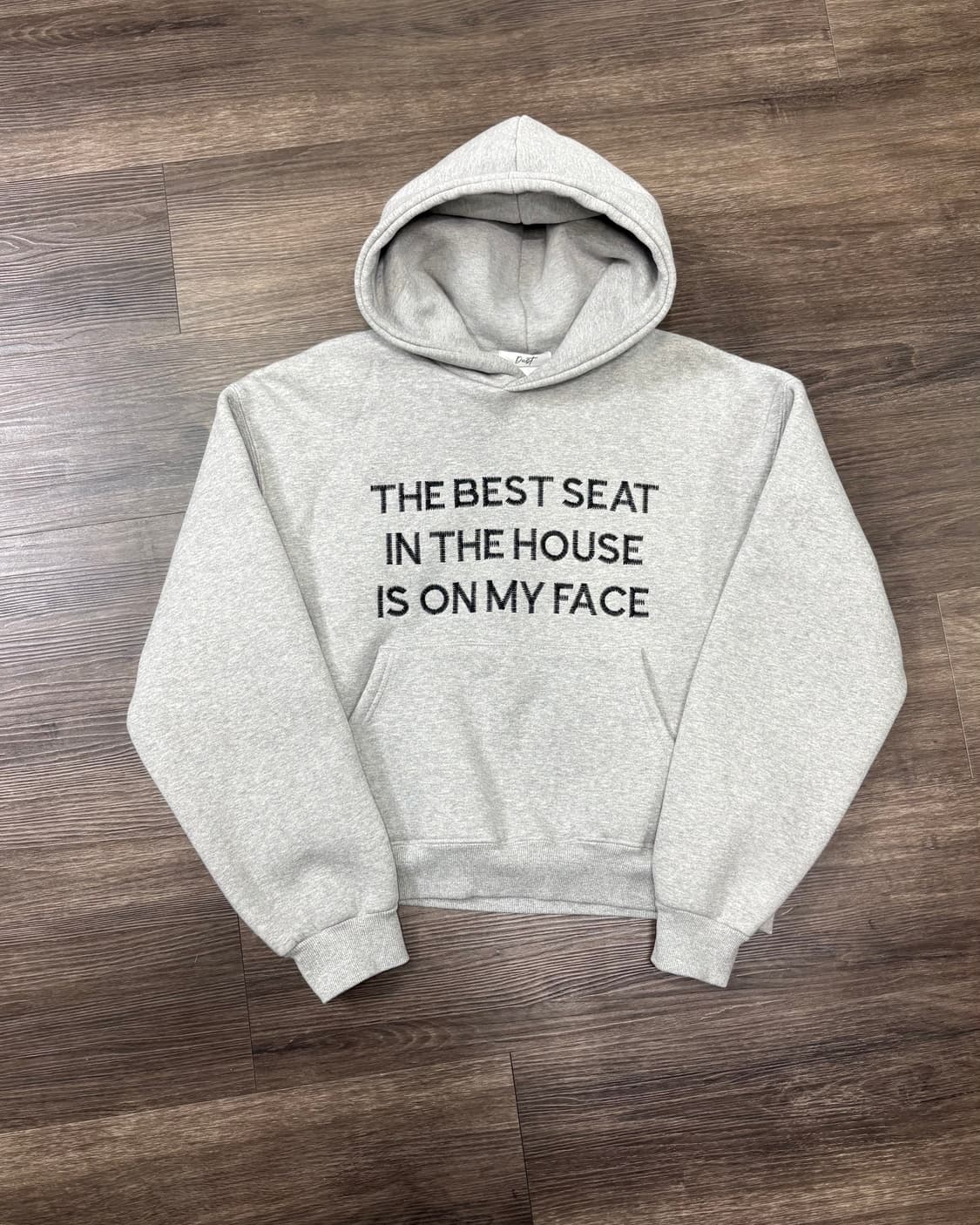 자수 기모 크롭 후드티  상품이미지1