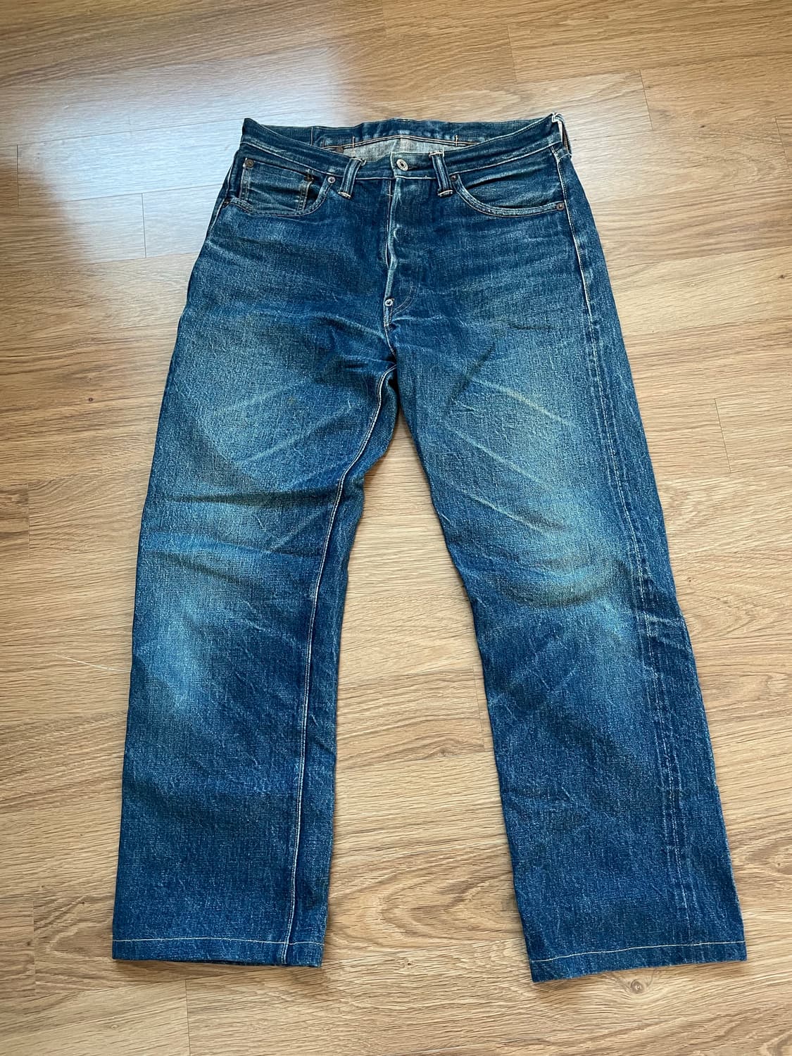 웨어하우스 lot700 미드 워싱 블루 중청 상품이미지1