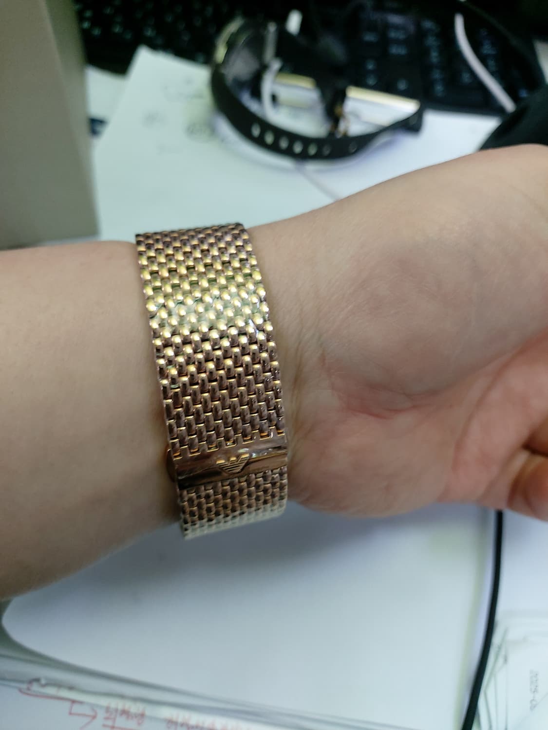 새상품 엠포리오 아르마니 오토매틱 로즈골드  상품이미지6