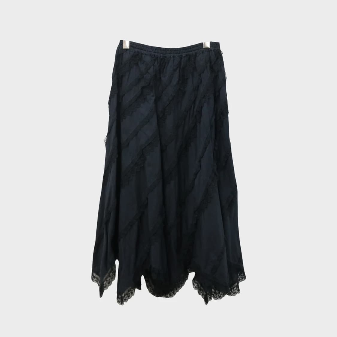모리걸 레이스 롱 언발 스커트 64404 상품이미지2