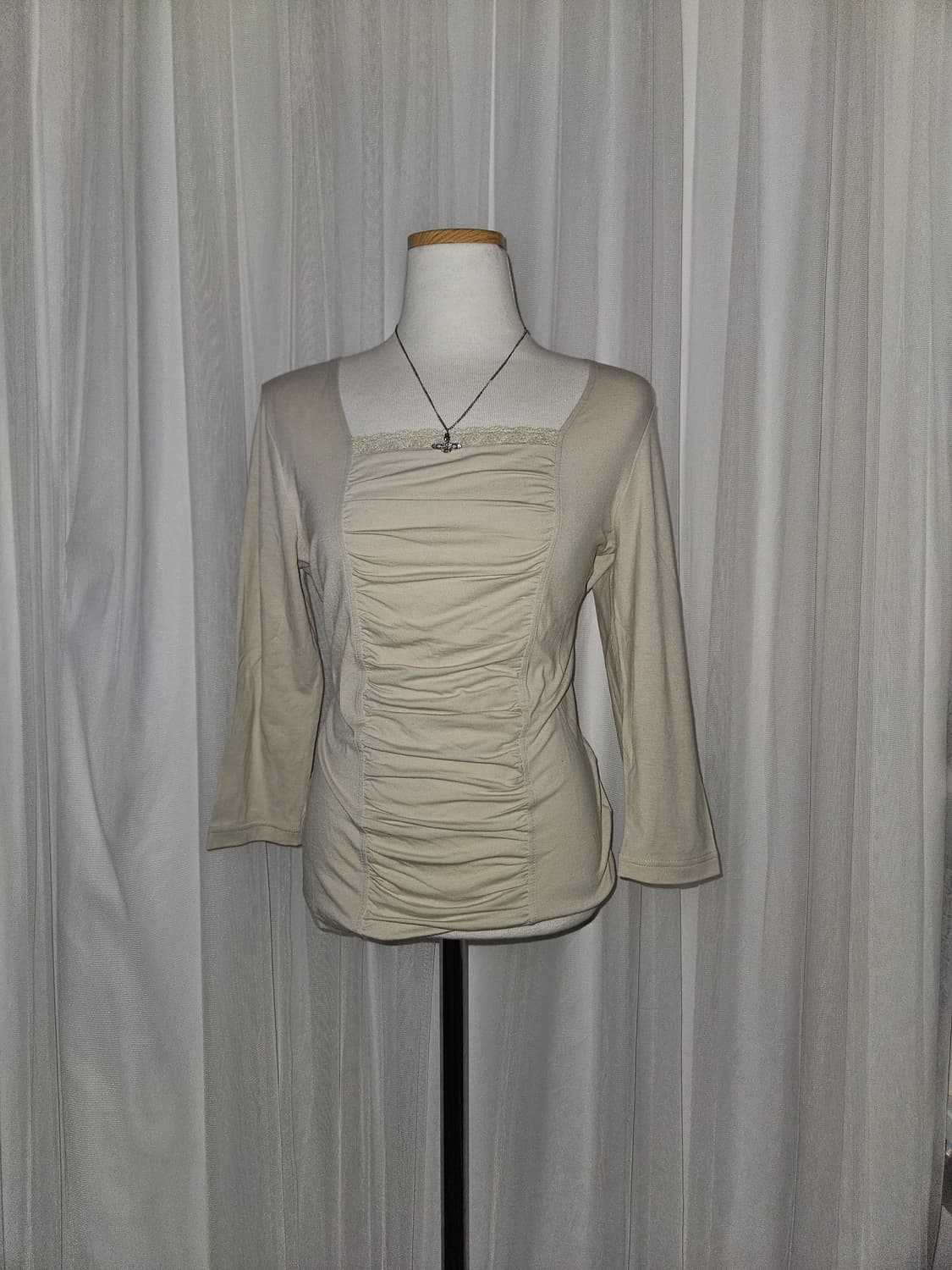 diapason 모리 히메 셔링 레이스 블라우스 상품이미지1