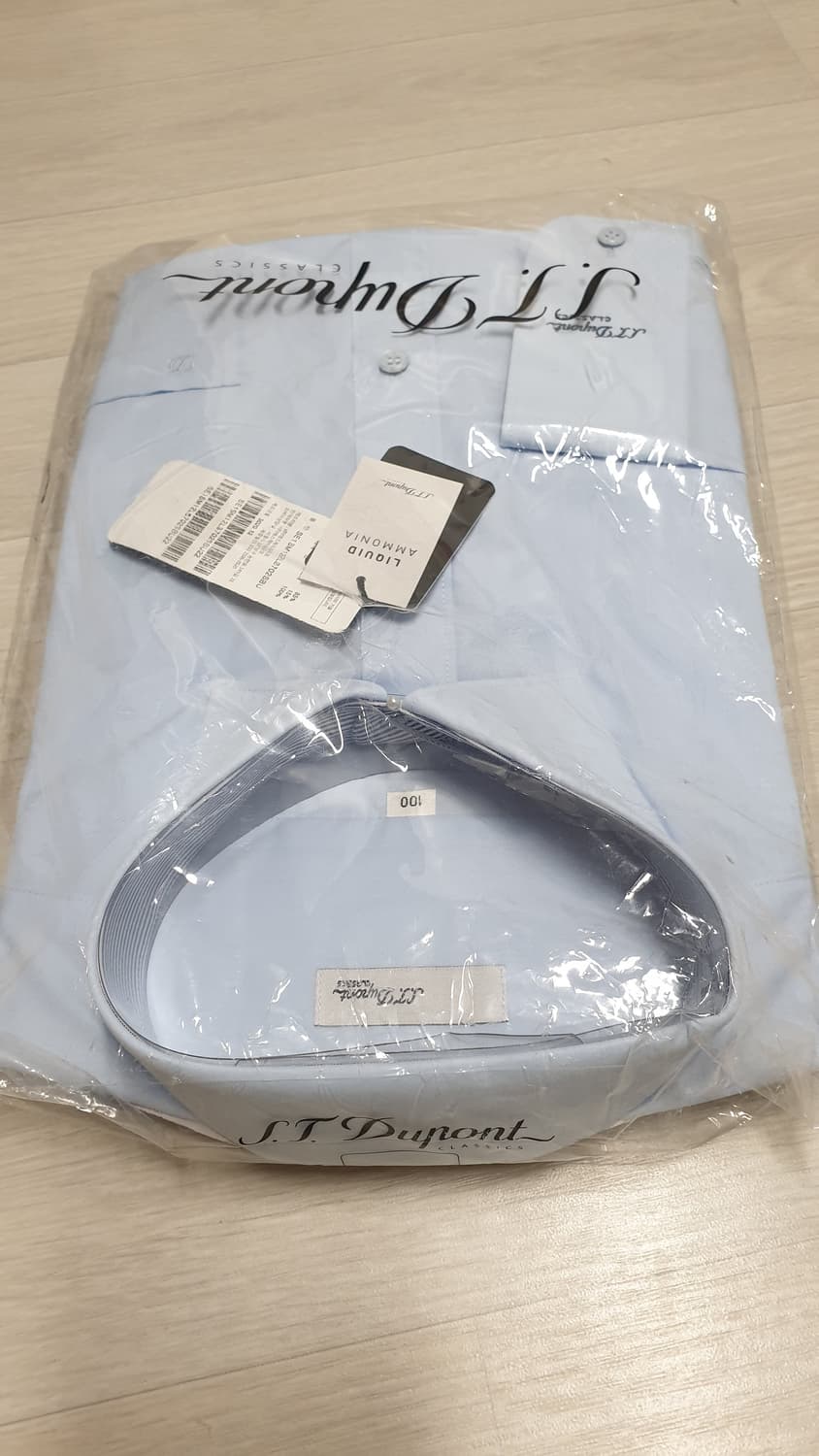 S.T. Dupont 남성 와이셔츠 스카이블루 100 새상품입니다 상품이미지6