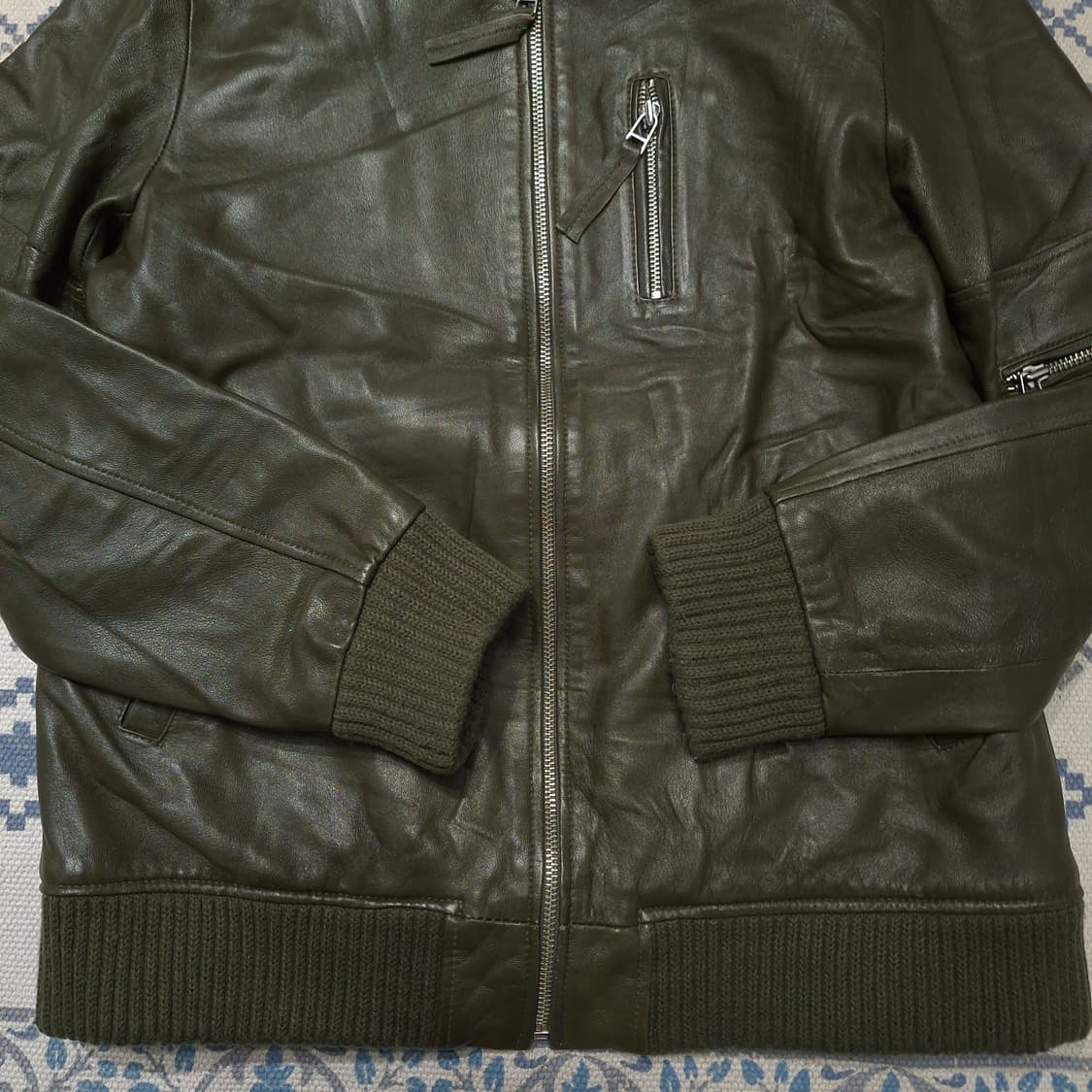 STEVEYONI STUDIO 스티브요니 카키 양가죽 램스킨 가죽자켓 상품이미지7