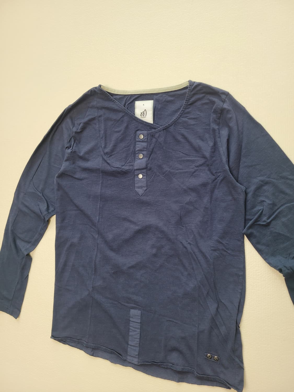 몰리 Mouli 남자 긴팔 티셔츠 L 네이비 상품이미지3