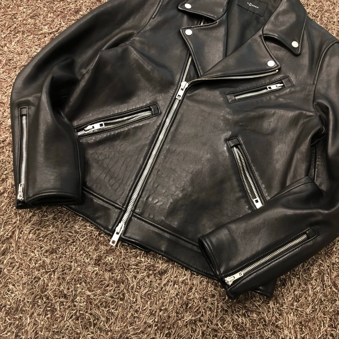 일꼬르소 양가죽 라이더 투웨이 레더 가죽 자켓 상품이미지3